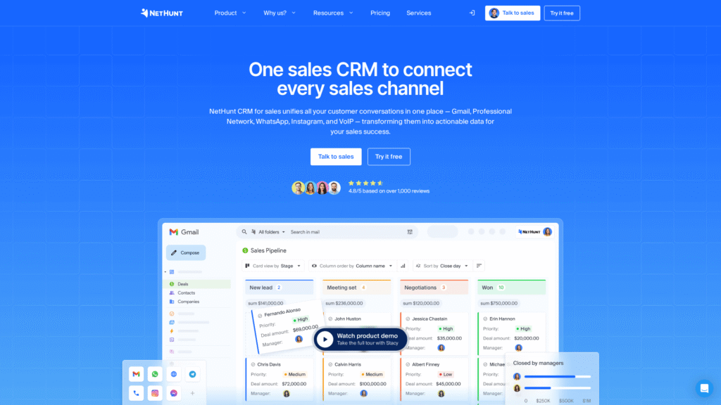 nethunt crm utm tracking